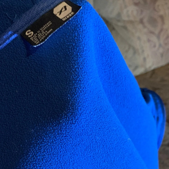 RARE Orage Blue and White Hoodie Sweater ski snowboard Y2K Size Small Skater 90s - Picture 8 of 10